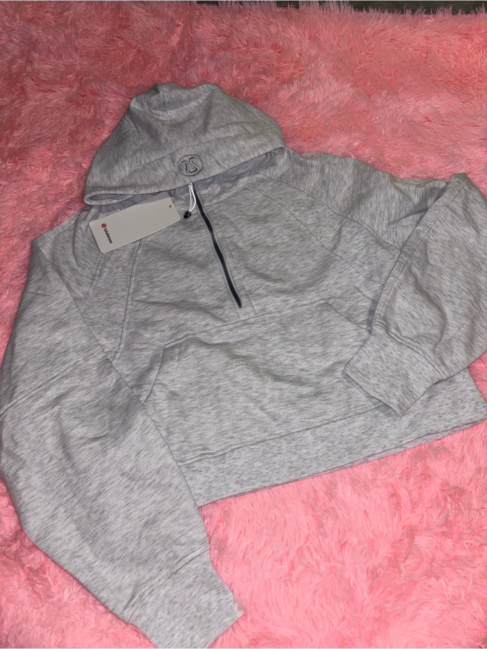 lululemon Scuba Oversized Half-Zip Hoodie Gray Size 6